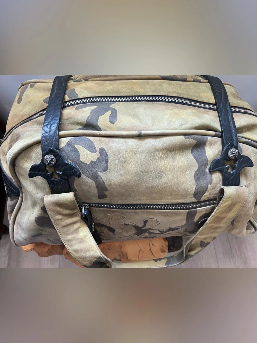 Camouflage Canvas Duffel Bag - Green Camo